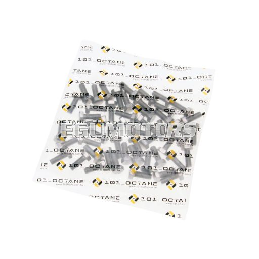 101 Octane hatlapfejű, menetes csavar készlet, DIN933 M6x16, teljes menet, rozsdamentes acél A2 (50 db)