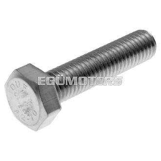   101 Octane hatlapfejű, menetes csavar készlet, DIN933 M8x35, teljes menet, rozsdamentes acél A2 (25 db)