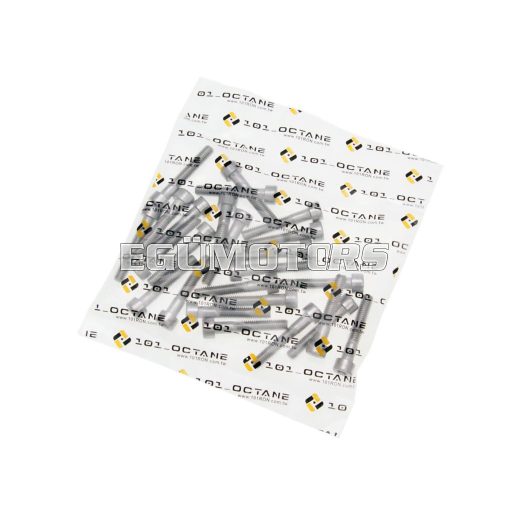 101 Octane imbusz csavar szett,  DIN912 M6x35, rozsdamnetes acél, A2 (25 db)