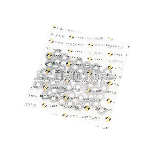 101 Octane hatszögletű anya önzáró DIN980 M8 rozsdamentes acél A2 (50 db)