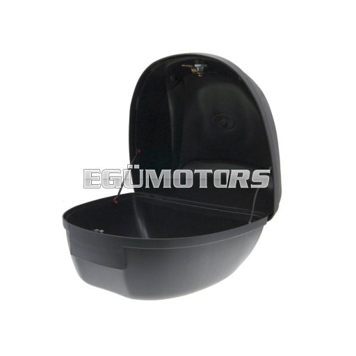 101 Octane hátsó doboz fekete, zár 2 kulccsal, átlátszó lencsével, 28L