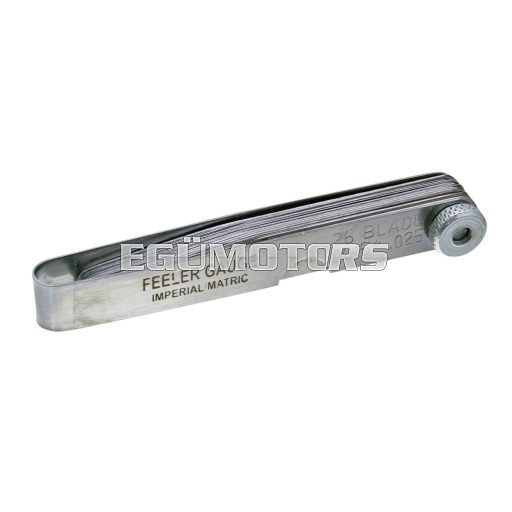 101 Octane hézagmérő Silverline 26 lemezes 0.051-0.635 mm
