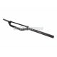 Enduro handlebar aluminum w/ crossbar black color anodized 22mm - 820mm