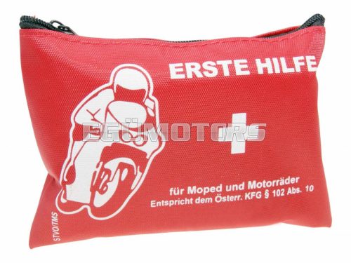 first aid kit pouch for motorcycle, geared bike, scooter