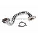 exhaust manifold chromed, unrestricted for Derbi Senda, Aprilia RX, SX, Gilera RCR, SMT