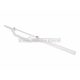 Enduro handlebar aluminum w/ crossbar white color 22mm - 820mm