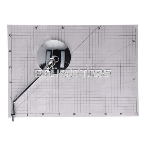 101 Octane tükör bal oldali, M8, krómozott, E-jelöléssel, Beeline Memory / univerzális