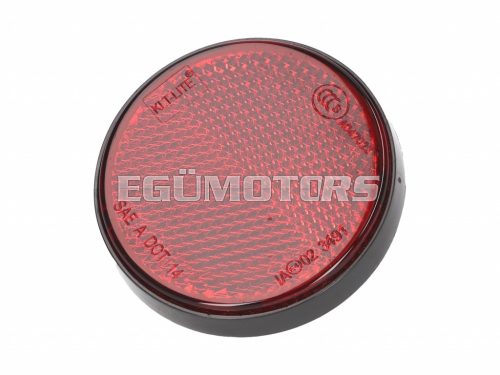 reflector round 55mm red color, screwable