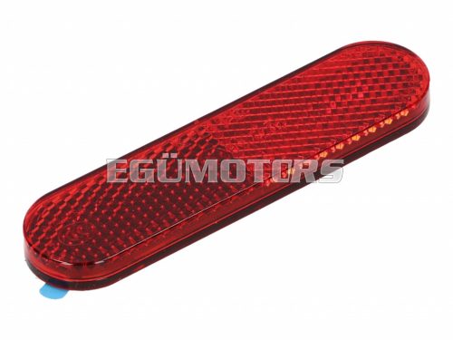 reflector 95x25mm red color, self-adhesive