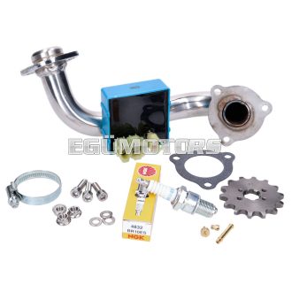   101 Octane tuning készlet prémium/rozsdamentes acél szívócsővel Derbi Senda, Aprilia RX/SX, Gilera RCR, SMT 2018- (Euro4)
