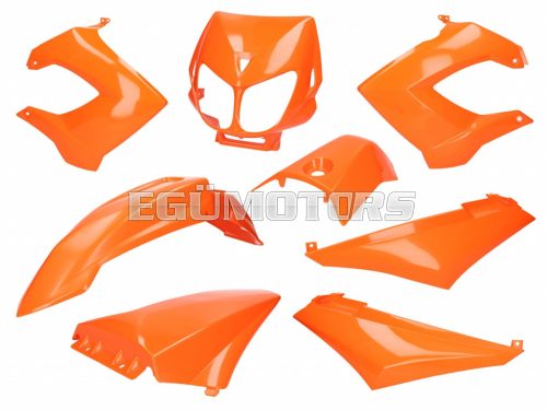 fairing kit orange for Derbi Senda R, SM X-Treme, SM DRD