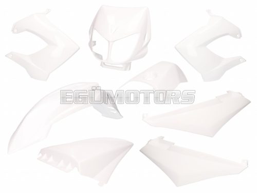 fairing kit white for Derbi Senda R, SM X-Treme, SM DRD