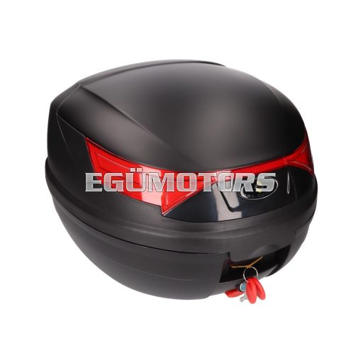 101 Octane Top Case Evolution fekete, zár 2 kulccsal, 32L kapacitás gyorskioldó rendszerrel