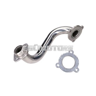   101 Octane rozsdamentes kipufogókönyök, korlátlan, Aprilia SX, RX, Derbi Senda, DRD, X-Treme, SM, Gilera RCR, SMT