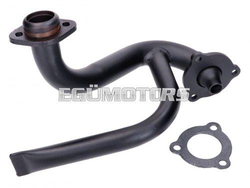 exhaust manifold black w/ choke tube for Aprilia SX, RX, Derbi Senda, Gilera RCR, SMT