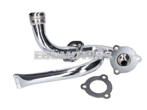 exhaust manifold chromed w/ choke tube for Aprilia SX, RX, Derbi Senda, Gilera RCR, SMT