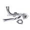 OEM Standard Kipufogócső krómozott csővel Aprilia SX, RX, Derbi Senda, Gilera RCR, SMT