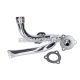 exhaust manifold chromed w/ choke tube for Aprilia SX, RX, Derbi Senda, Gilera RCR, SMT