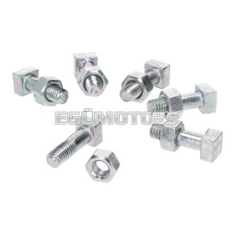   Lánckerék csavarkészlet M6, Puch Maxi, Herkules, Peugeot, MBK Mofas, Leu Leu öntött aggyal