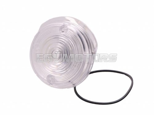 front turn signal lens 80mm white for Simson S50, S51, S70, SR50, SR80, MZ TS 250, ETZ 125, ETZ 150, ETZ 250