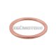 exhaust gasket 28x34mm solid copper for Simson S50, S51, S53, S70, S83, SR50, SR70, Schwalbe, Sperber, Spatz, Habicht, Star