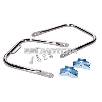   Hátsó csomagtartó krómozott, rövid támasztófüllel, Simson S50, S51, S70