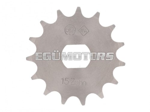 front sprocket 15 teeth 1/2x5.4 for Simson S51, S53, S70, SR50, SR80, KR51/2 Schwalbe