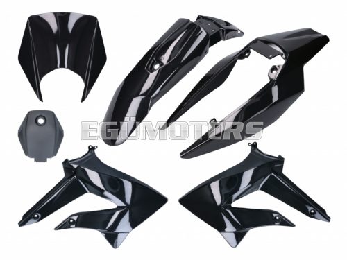 fairing kit complete black for Derbi Senda 2011-, Gilera RCR, SMT 2011-