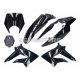 fairing kit complete black for Derbi Senda 2011-, Gilera RCR, SMT 2011-