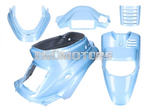 fairing kit Hawaii blue 5-part for MBK Booster -2004, Yamaha BWS -2004