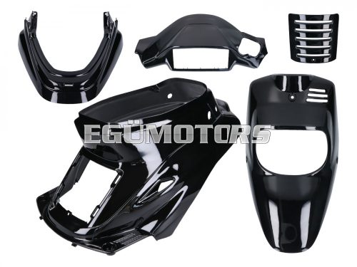 fairing kit black metallic 5-part for MBK Booster -2004, Yamaha BWS -2004