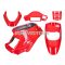 TNT Burkolat készlet piros 5 részes MBK Booster -2004 és Yamaha BWS -2004