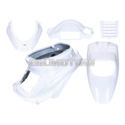   fairing kit white 5-part for MBK Booster -2004, Yamaha BWS -2004