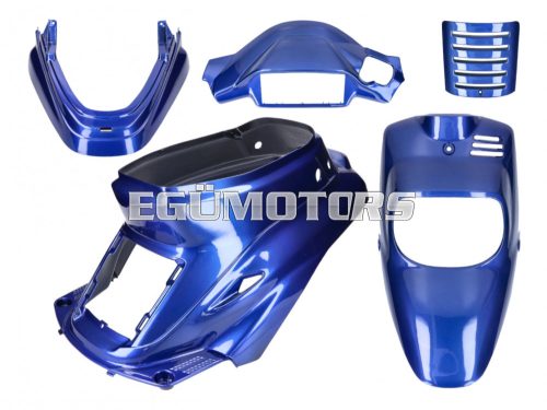 fairing kit blue metallic 5-part for MBK Booster -2004, Yamaha BWS -2004