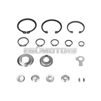   circlip, lock plate set incl. woodruff key for Simson S51, S53, S70, S83, SR50, SR80, KR51/2, M531, M541, M741