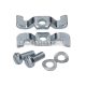 alternator base plate mounting parts set 6-piece for Simson S50, S51, S53, S70, S83, SR50, SR80, KR50, KR51/2, M531, M541, M741