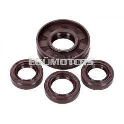   oil seal set TCK brown for Simson S50, SR4-1, SR4-2, SR4-3, SR4-4 KR50/1, Schwalbe, Star, Sperber, Spatz, Habicht