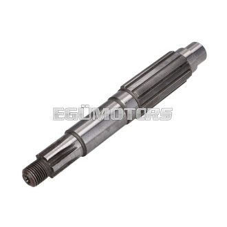   3-speed gearbox output shaft for Simson S50, SR4-1, SR4-2, SR4-3, SR4-4 KR50/1, KR51/1 Schwalbe, Star, Sperber, Spatz, Habicht