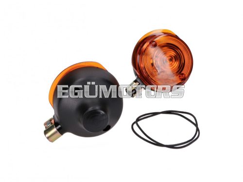 front indicator light set round shape for Simson S50, S51, S70, SR50, SR80, MZ TS 250, ETZ 125, ETZ 150, ETZ 250