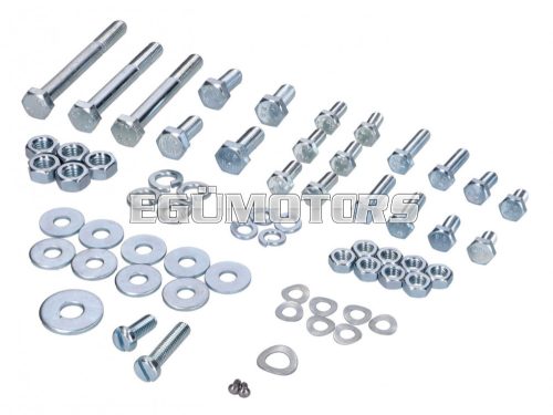 upper frame, support, subframe brace, seat, tank standard parts set for Simson S50, S51, S53, S70, S83