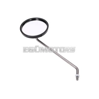   OEM Standard Tükör bal oldali, retro stílusú, kerek, 90 mm, M8-as, Simson S50, S51, S70, SR50, SR80, KR51/2 KR50 Schwalbe