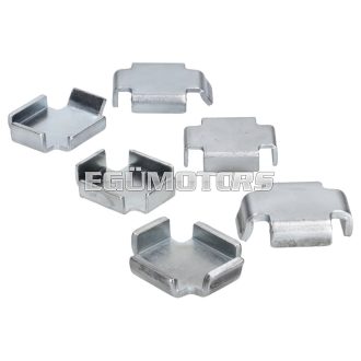   OEM Standard Fékbetét távtartó készlet 2x 1.0 mm - 1.5 mm - 2.0 mm Simson S50, S51, S53, S70, S83, SR50, SR80, KR51/2