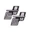 OEM Standard Logo fólia, matrica S50 B fehér, 2 darab, Simson S50
