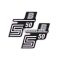 OEM Standard Logo fólia, matrica S50 B ezüst, 2 darab, Simson S50