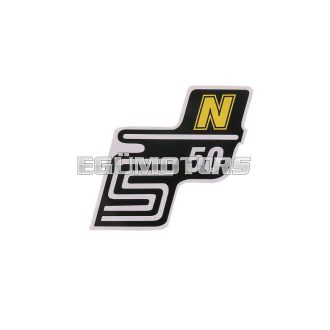 OEM Standard Logo fólia, matrica S50 N sárga, Simson S50