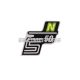 logo foil / sticker S50 N neon yellow for Simson S50