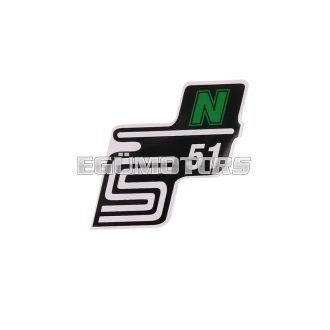 OEM Standard Logo fólia, matrica S51 N zöld, Simson S51