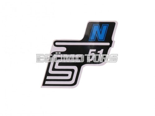 logo foil / sticker S51 N blue for Simson S51