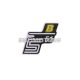 logo foil / sticker S51 B yellow for Simson S51