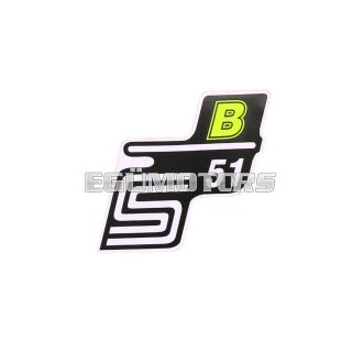   OEM Standard Logo fólia, matrica S51 B neonsárga, Simson S51